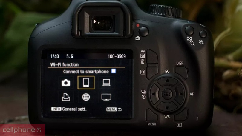 Hướng dẫn kết nối máy ảnh Canon EOS 4000D với điện thoại