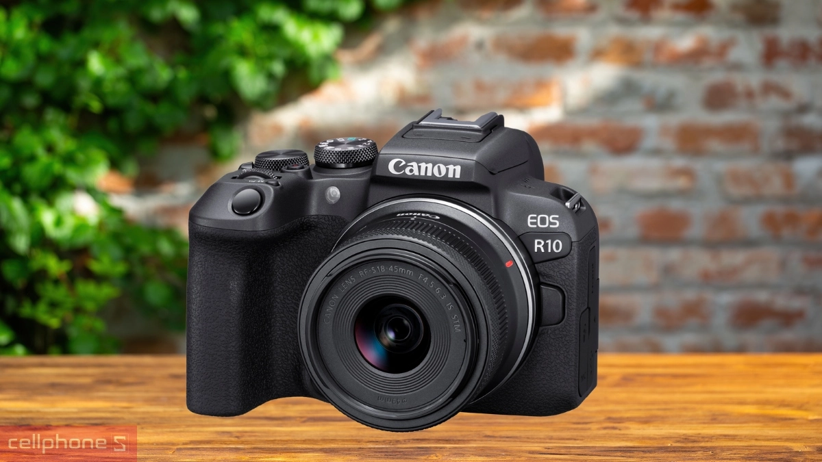 Thiết kế máy ảnh Canon EOS R10 (RF-S18-45mm f/4.5-6.3 IS STM)