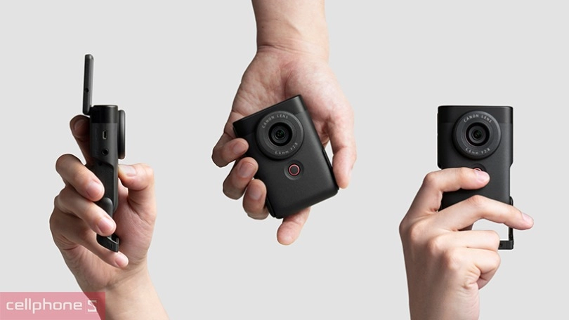 Canon V10 có thiết kế nhỏ gọn, công thái học