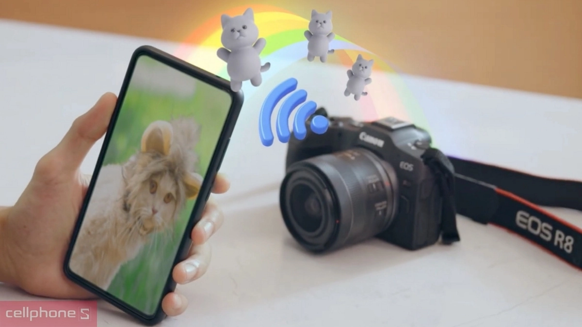 Kết nối Bluetooth trên Canon EOS R8