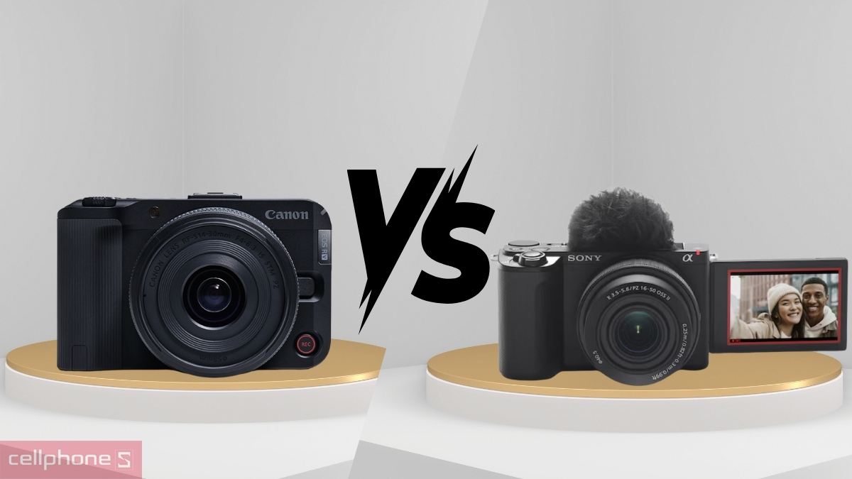 So sánh chi tiết máy ảnh Canon R50V với Sony ZV-E10 II