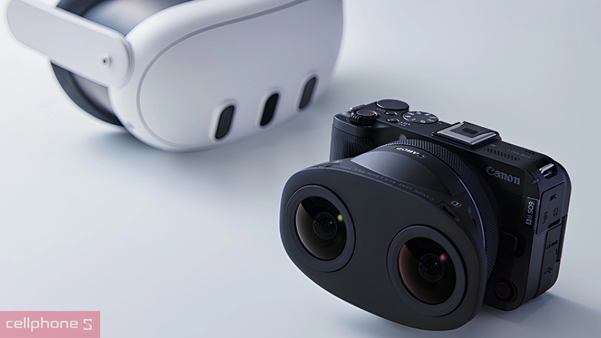 Máy ảnh tương thích ống kính quay VR và video 3D