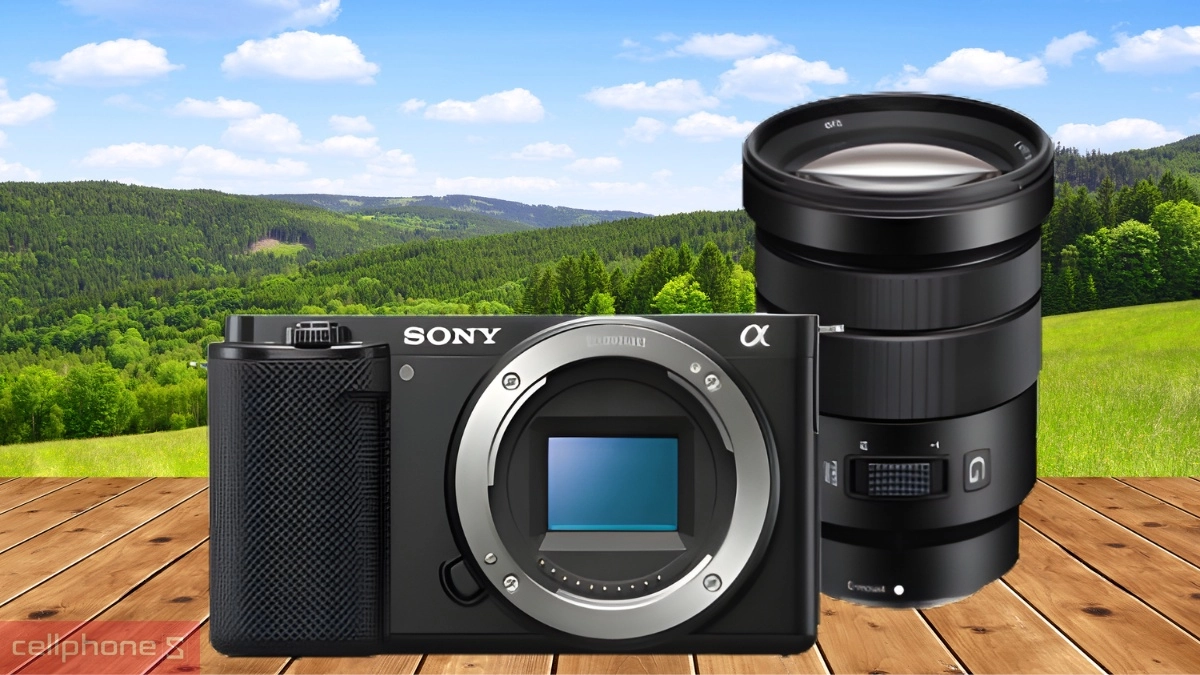 Bộ kit vlog du lịch Sony A6400 lens 18-105mm F4 G tiện lợi