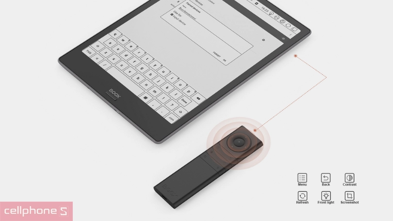 Tính năng của điều khiển từ xa máy đọc sách Onyx Boox