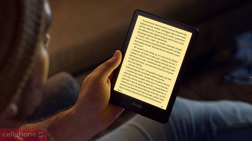 Chất lượng hiển thị của máy đọc sách Kindle Paperwhite 5 16GB không quảng cáo