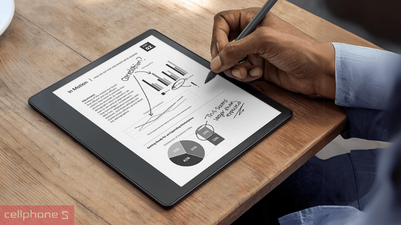 Độ phân giải màn hình của máy đọc sách Kindle Scribe 10.3 inch Premium kèm bút 32GB