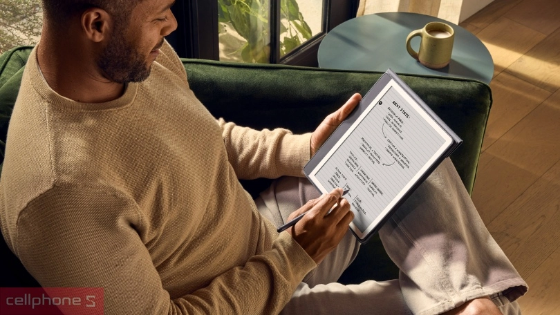 Màn hình chống loá hiện đại của máy đọc sách Kindle Scribe 10.3 inch Premium kèm bút 64GB