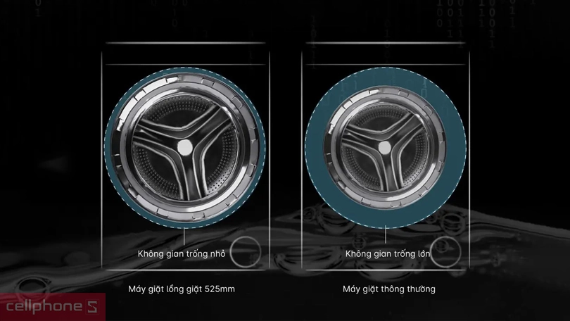 Công nghệ cảm biến khối lượng giặt AI DBT