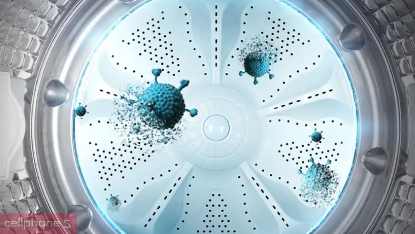 Dung tích, mâm giặt của máy giặt AQUA 8.2kg AQW-S82JT.BK