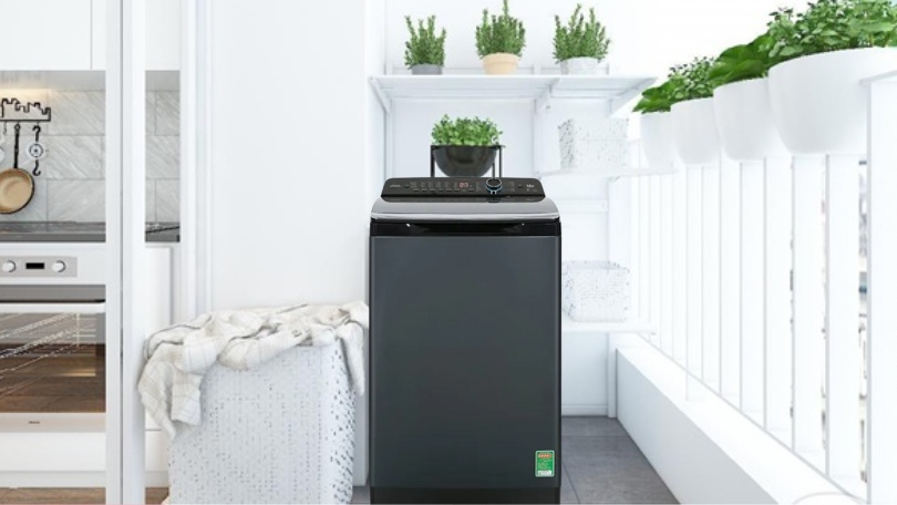 Khối lượng giặt của máy giặt Aqua cửa trên 12kg AQW-FR120HT.BK