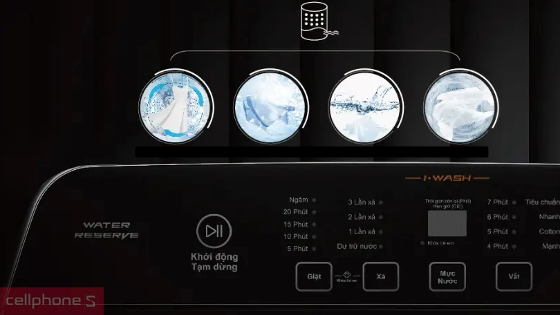 Thiết kế máy giặt Aqua cửa trên 16kg AQW-DR160UHT.PS