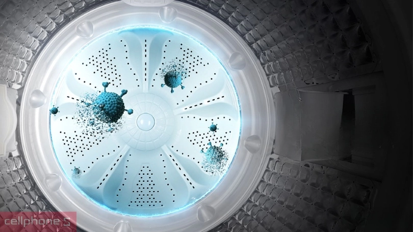 Khối lượng giặt trên máy giặt Aqua cửa trên 18kg AQW-DR180UHT.PS