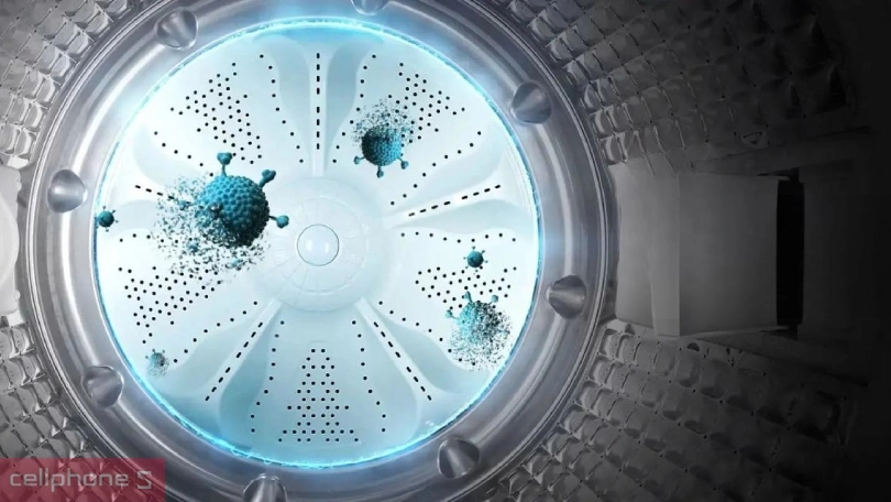 Mâm giặt và các chế độ giặt hiện đại của máy giặt AQUA cửa trên 9kg AWM9-316K(B)