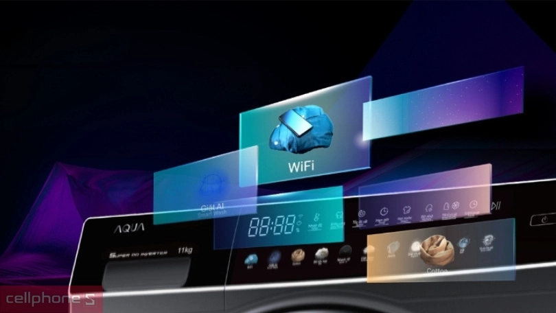 Công nghệ máy giặt Aqua Inverter 10kg AQD-DW1000J.BK