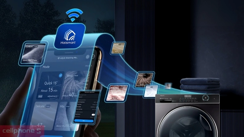Hướng dẫn liên kết máy giặt và ứng dụng Haismart
