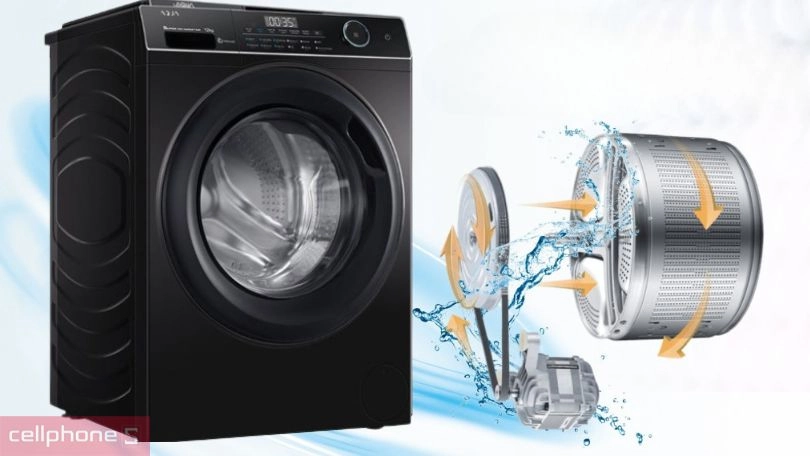 Khả năng tiết kiệm điện, các chương trình giặt hỗ trợ kèm của máy giặt Aqua Inverter 12kg AW12-BP4959U1K(B)