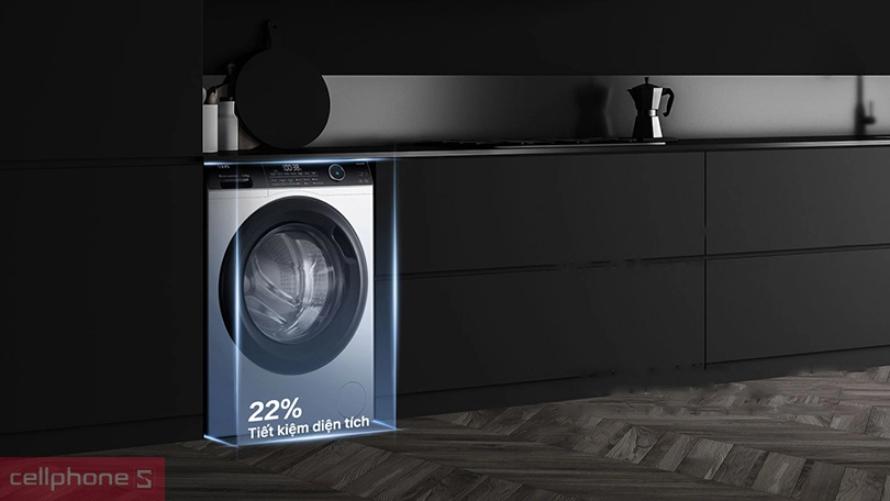 THiết kế máy giặt Aqua Inverter 8.5kg AQD-A852J.BK