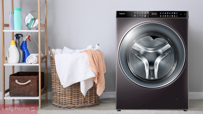 Chương trình giặt trên máy giặt sấy AQUA Inverter giặt 15kg sấy 10kg AQD DH1500G PP