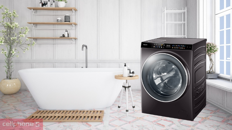 Công nghệ máy giặt sấy AQUA Inverter giặt 15kg sấy 10kg AQD DH1500G PP