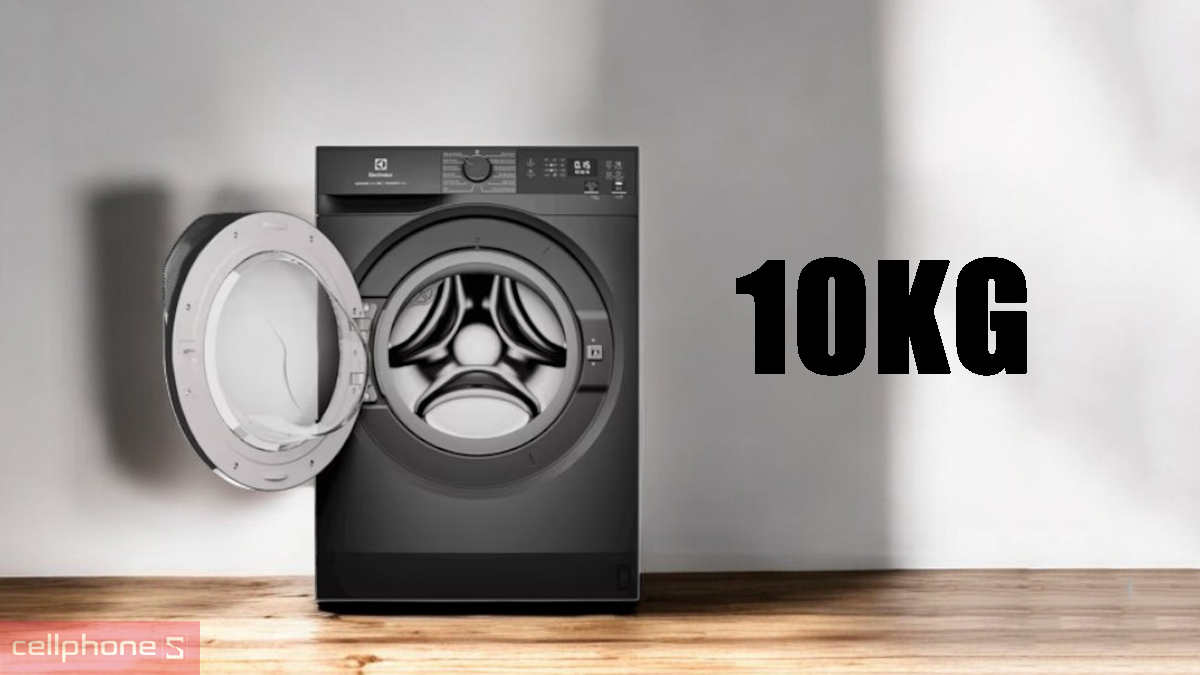 Khối lượng giặt máy giặt Electrolux Inverter 10kg (EWF1024D3SC)