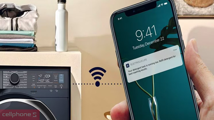 Tính năng thông minh có trên máy giặt Electrolux Inverter 11kg EWF1141R9SB