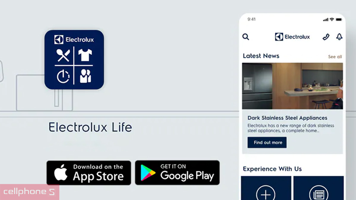 Tải app kết nối máy giặt Electrolux Inverter 11kg (EWF1142Q7WB)