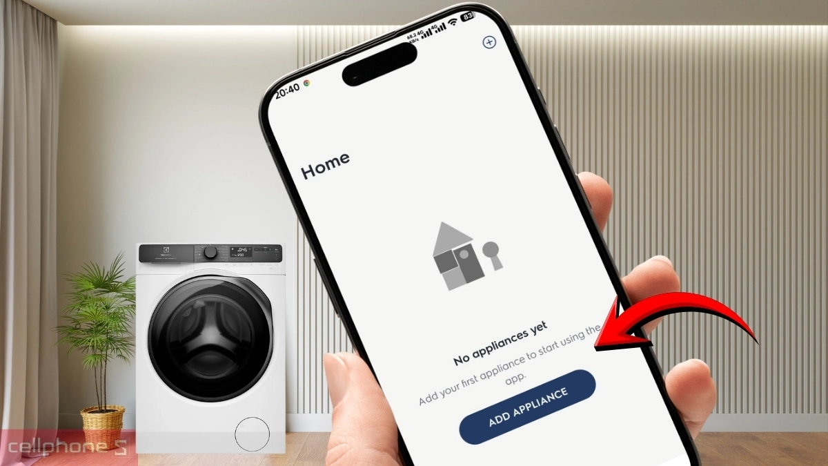 Nhấn chọn “Thêm thiết bị” rồi theo hướng dẫn 