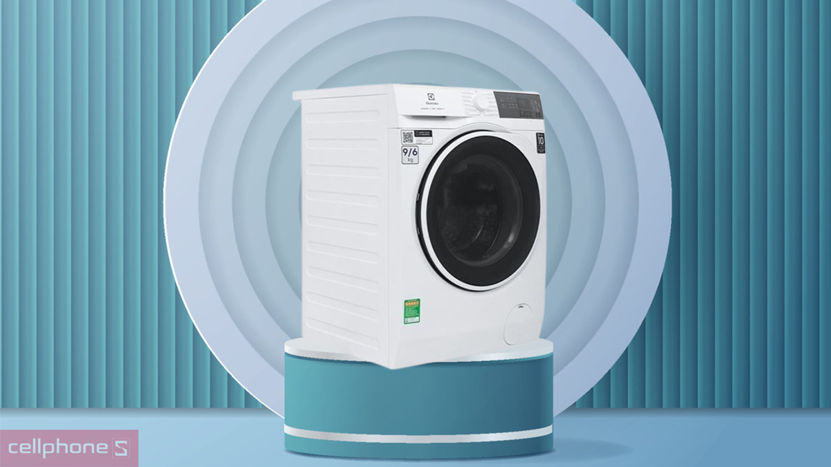 Khối lượng giặt trên máy giặt sấy Electrolux Inverter giặt 9kg sấy 6kg (EWW9024P3WC) 