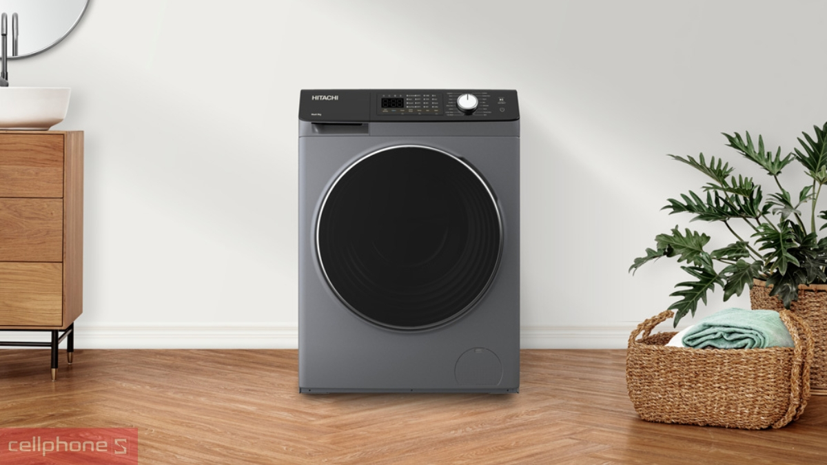 Chu trình giặt hơi nước máy giặt Hitachi Inverter 10.5kg BD-1054HVOS