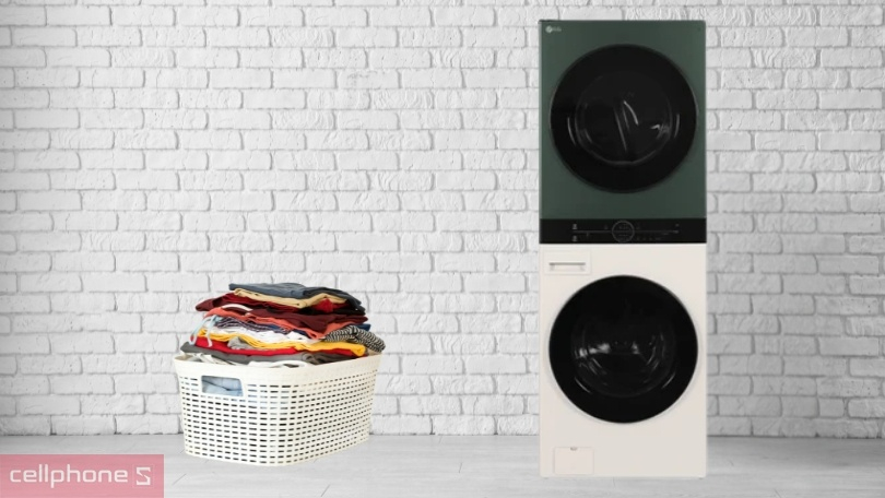 Tháp giặt sấy LG