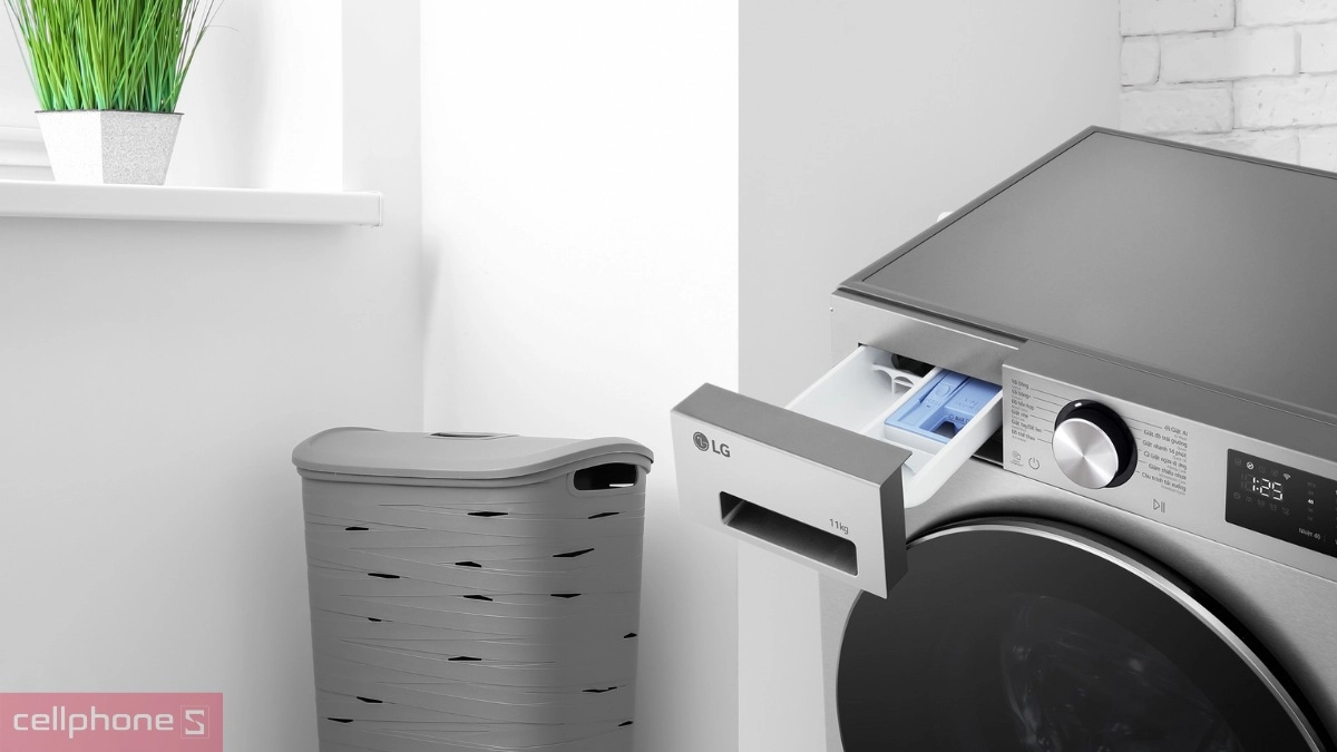 Thiết kế máy giặt LG AI DD Inverter 11kg (FX1411N5S)