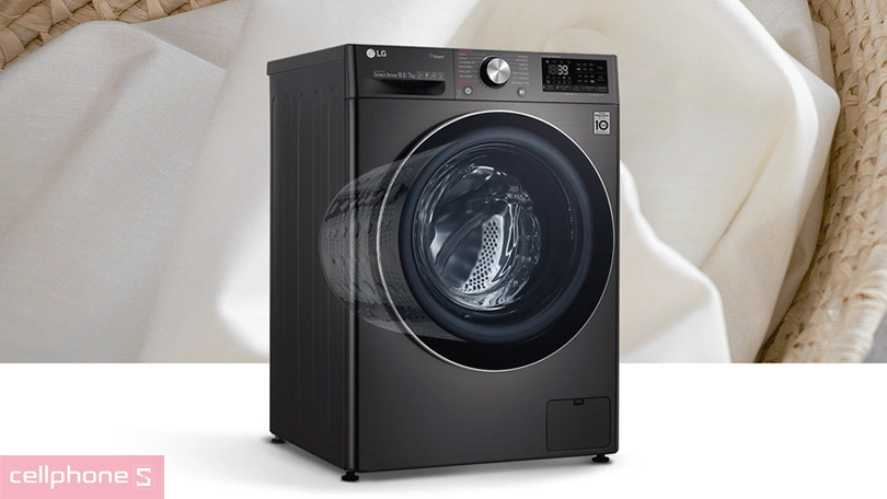 AI trên máy giặt LG AI Inverter cửa ngang 12kg FV1412S3B