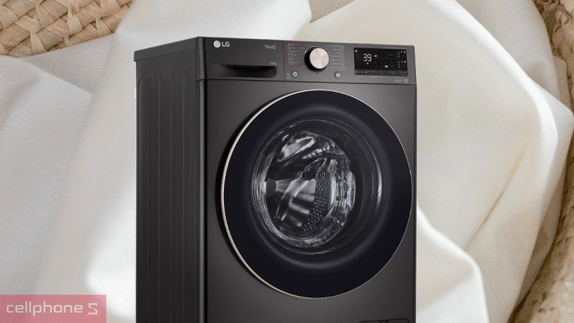 Thiết kế của máy giặt LG AI Inverter cửa ngang 12kg FV1412S3BA