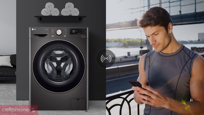 Cách kết nối app với máy giặt LG AI Inverter cửa ngang 12kg FV1412S3BA