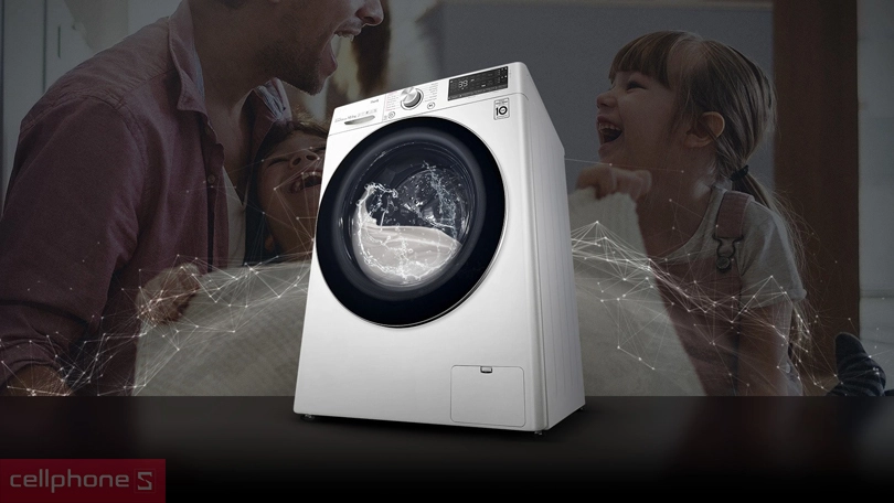 Vì sao nên mua máy giặt LG AI Inverter cửa ngang 12kg FV1412S3PA