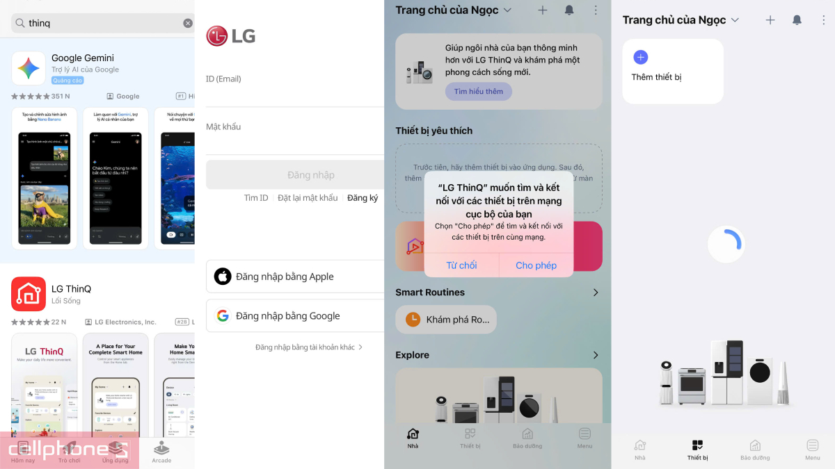 Hướng dẫn kết nối app LG máy giặt LG Inverter 10kg FX1410N5G