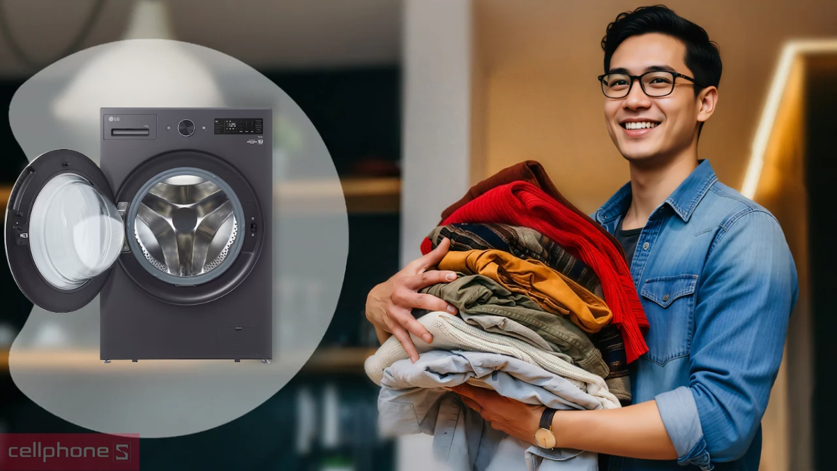 Khối lượng giặt của máy giặt LG Inverter 17 kg F2517SNTG