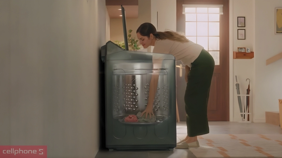 Thiết kế máy giặt LG Inverter 19kg T2519SX5G