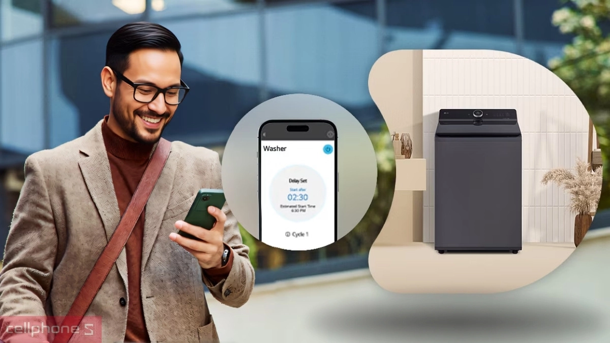 Điều khiển máy giặt LG Inverter 19kg T2519SX5G