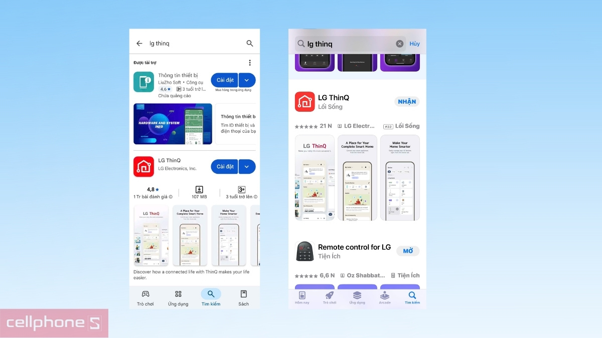 Hướng dẫn kết nối máy giặt LG Inverter 22kg T2522AX7G với app LG ThinQ