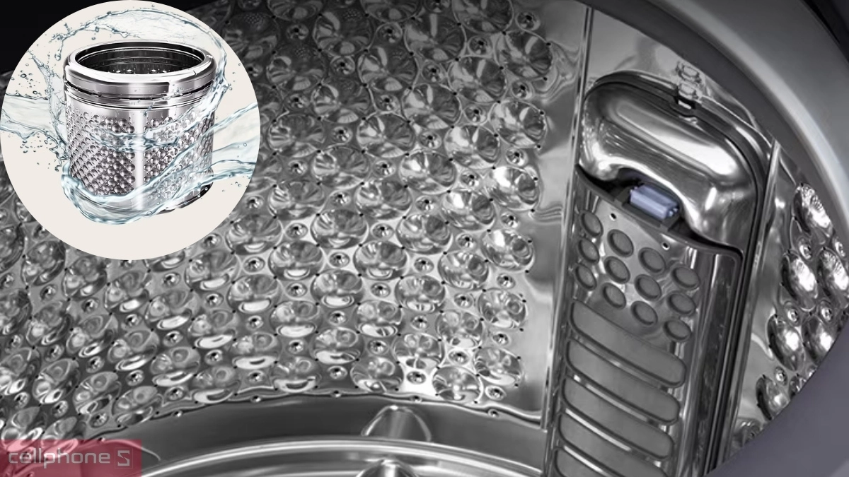 Thiết kế máy giặt LG Inverter 25kg T2725SX5G