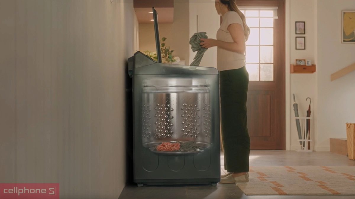 Khối lượng giặt lớn của máy giặt LG Inverter 25kg TX2725AT9G
