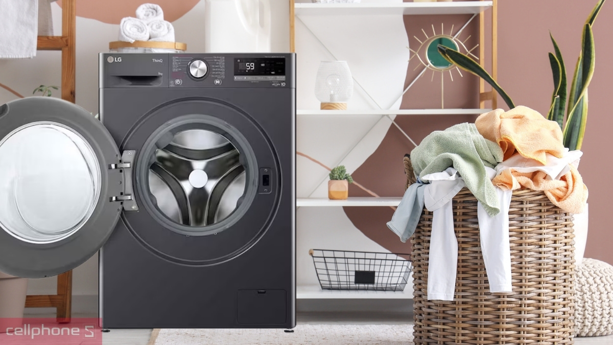 Sức chứa máy giặt LG Inverter 9kg FV1409S4M1