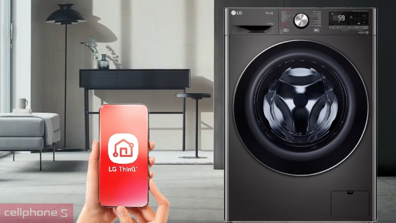 Hướng dẫn kết nối máy giặt sấy LG giặt 11kg - sấy 7kg FV1411D4B với smartphone