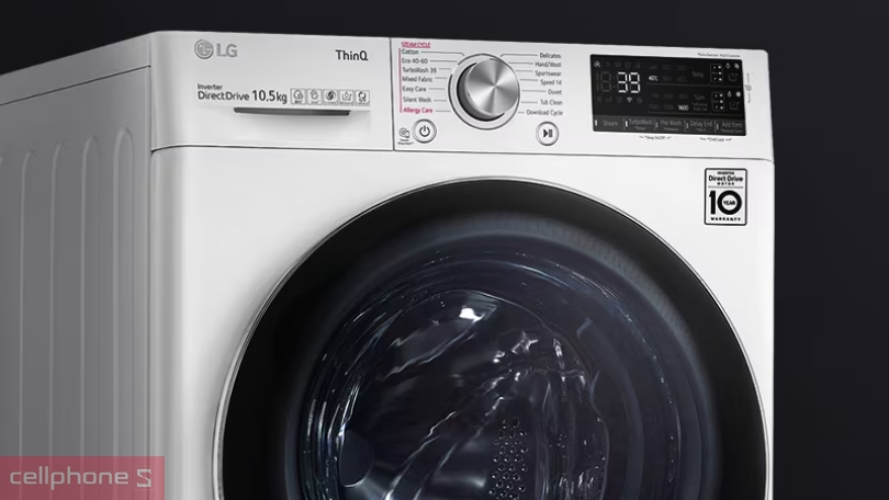 Thiết kế máy giặt sấy LG giặt 14kg sấy 8kg FV1414H3BA
