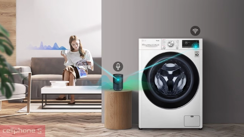 Hướng dẫn kết nối máy giặt sấy LG giặt 14kg sấy 8kg FV1414H3BA với điện thoại
