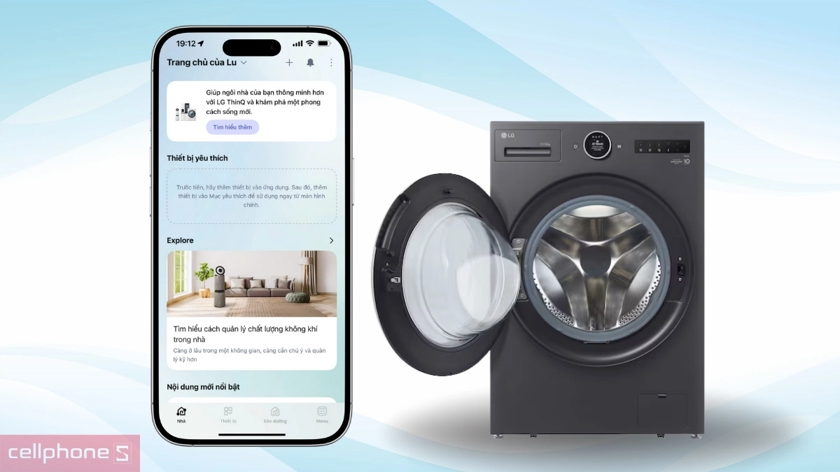 Thêm máy giặt sấy LG Inverter giặt 17kg - sấy 10kg F2517RNTG