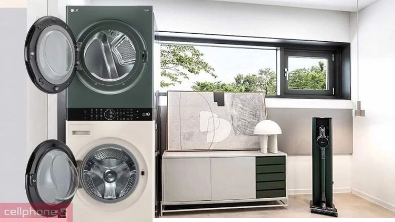 Công nghệ, tiện ích thông minh đi kèm của tháp giặt sấy LG bơm nhiệt giặt 25kg - Sấy 17kg WT2517NHEG