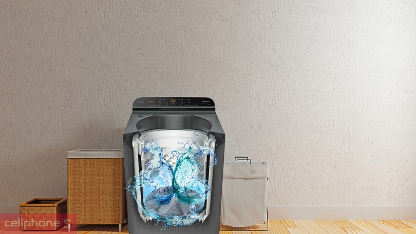 Lồng giặt, mâm giặt hiện đại của máy giặt Panasonic 10kg NA-F100A9DRV
