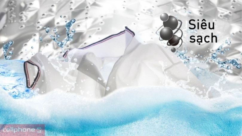 Khả năng giặt sạch sâu của máy giặt Panasonic 10Kg NA-F10S10BRV